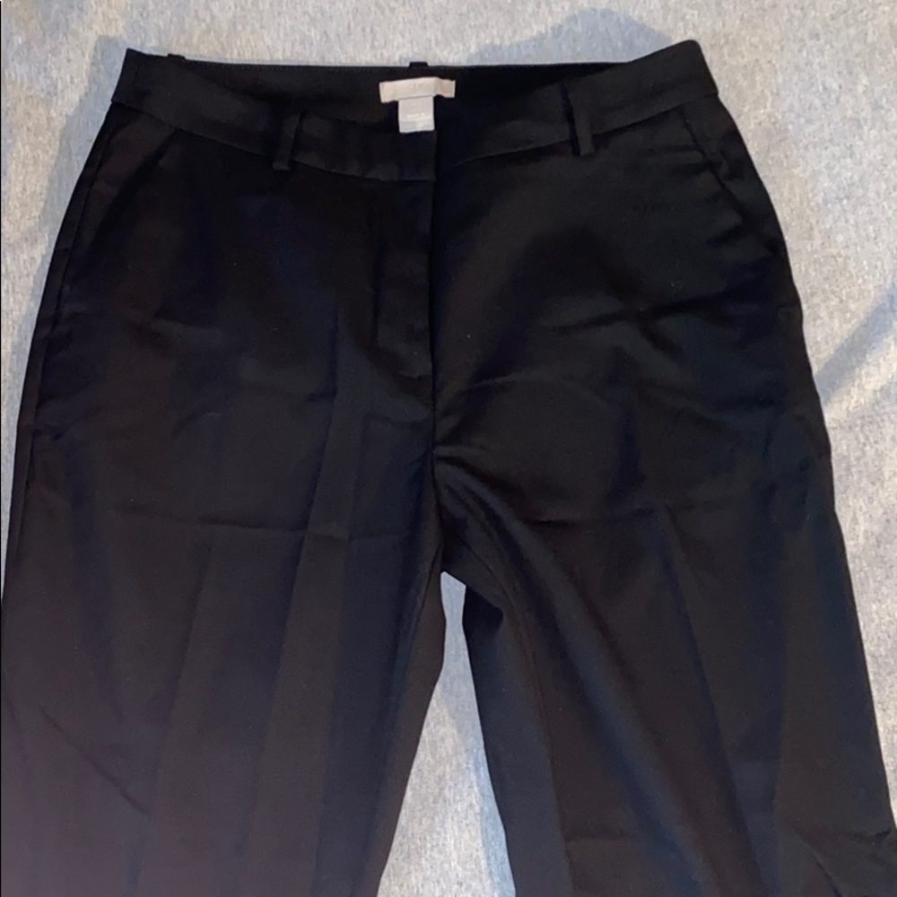 Black business slacks.